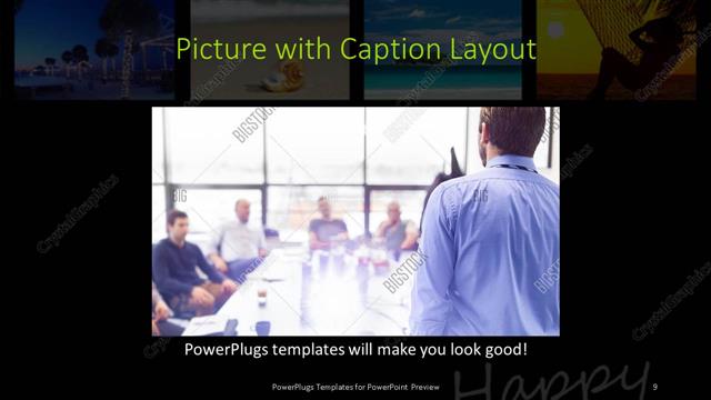 Picture with Caption presentation slide layout