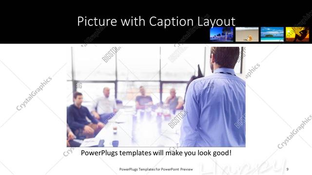 Picture with Caption presentation slide layout