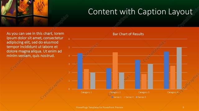 Content with Caption presentation slide layout
