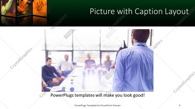 Picture with Caption presentation slide layout