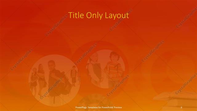 Title Only presentation slide layout