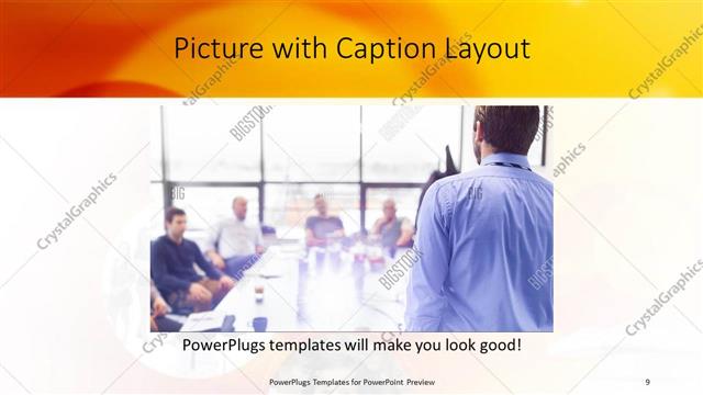Picture with Caption presentation slide layout