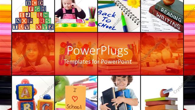  Presentation with kids - A number of pictures with kids studying