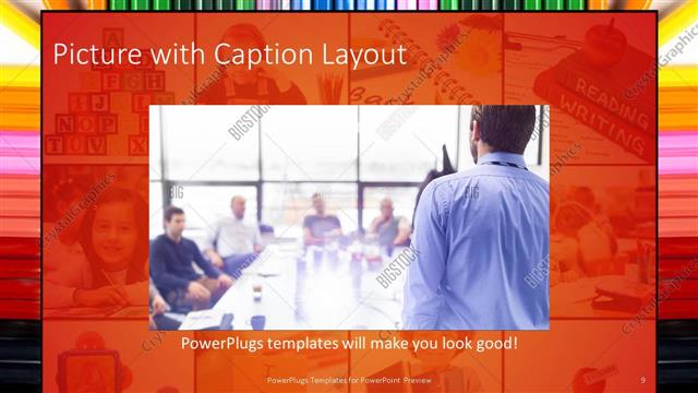 Picture with Caption presentation slide layout