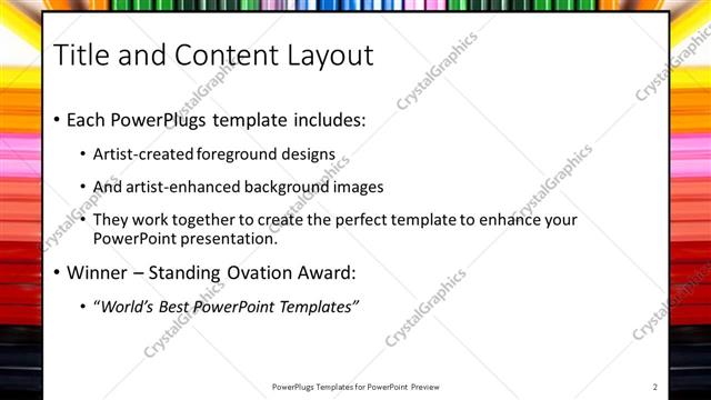 Title and Content presentation slide layout