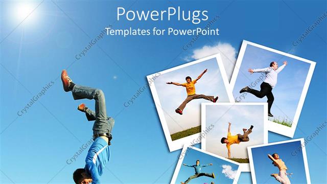  Presentation with happiness - A number of pictures related to exercise