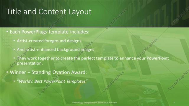 Title and Content presentation slide layout