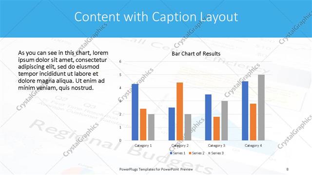 Content with Caption presentation slide layout