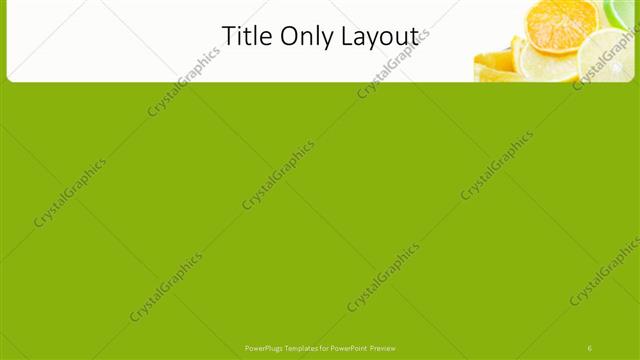 Title Only presentation slide layout