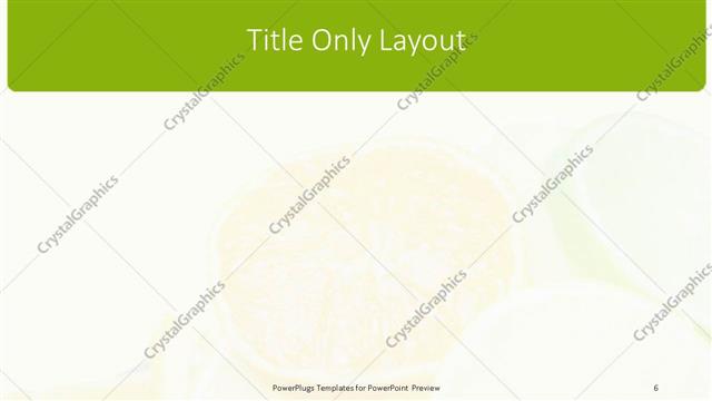 Title Only presentation slide layout