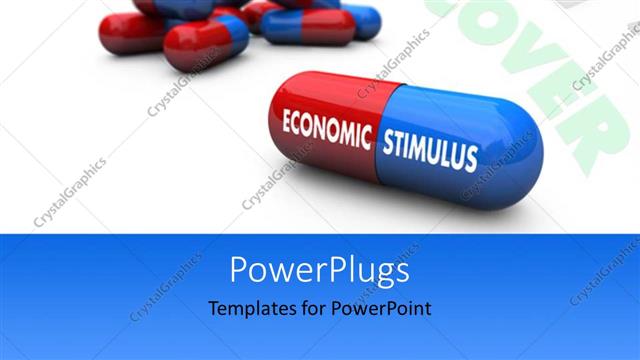  Presentation with economic - A number of pills with clock in the background