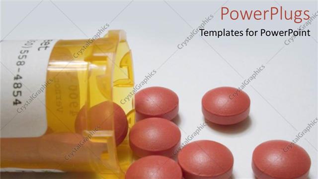  Presentation with medical pills - A number of pills with a grey background