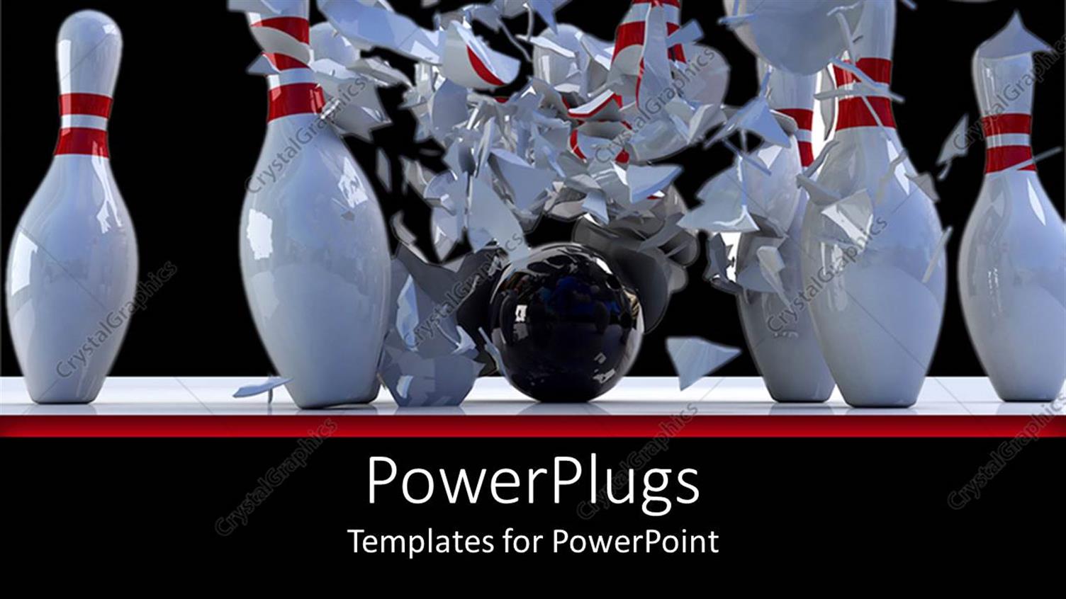 Featuring a Number of Pins Being Destroyed by a Ball