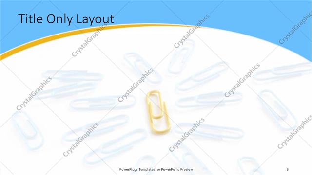 Title Only presentation slide layout