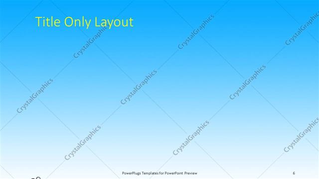 Title Only presentation slide layout