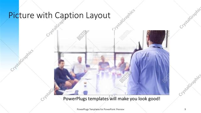 Picture with Caption presentation slide layout
