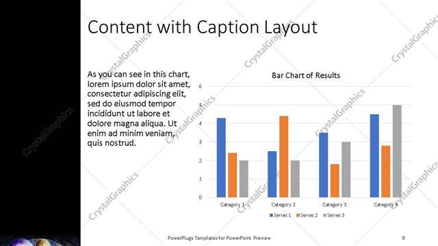 Content with Caption presentation slide layout