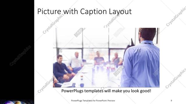 Picture with Caption presentation slide layout