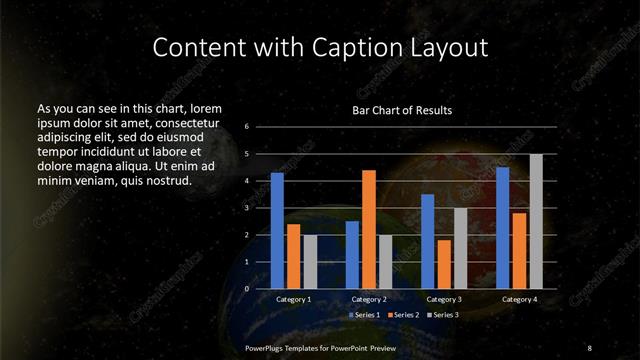 Content with Caption presentation slide layout
