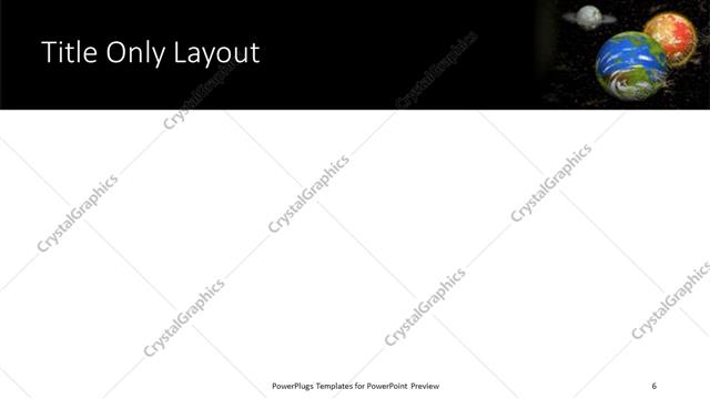 Title Only presentation slide layout