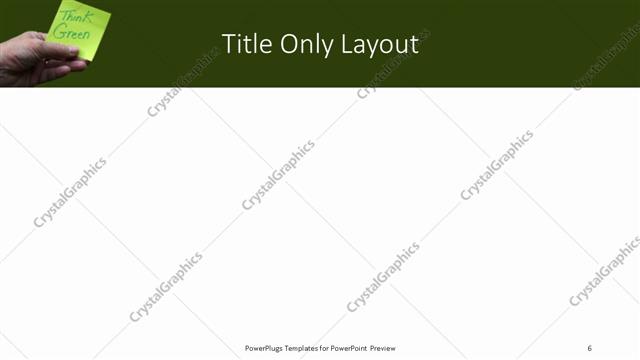 Title Only presentation slide layout