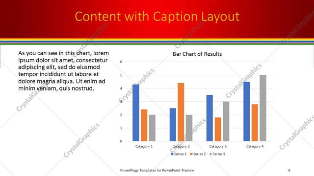 Content with Caption presentation slide layout