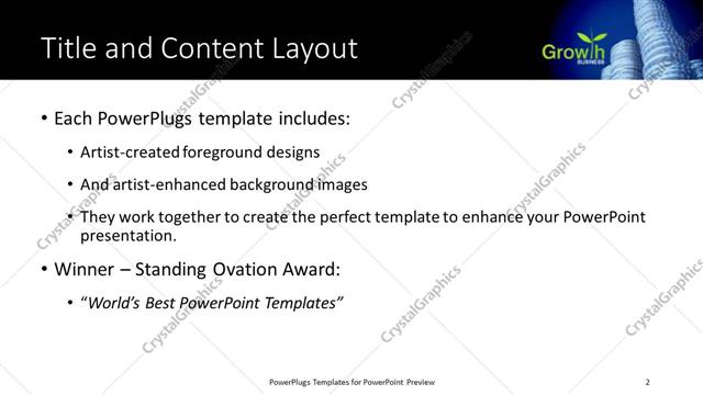 Title and Content presentation slide layout