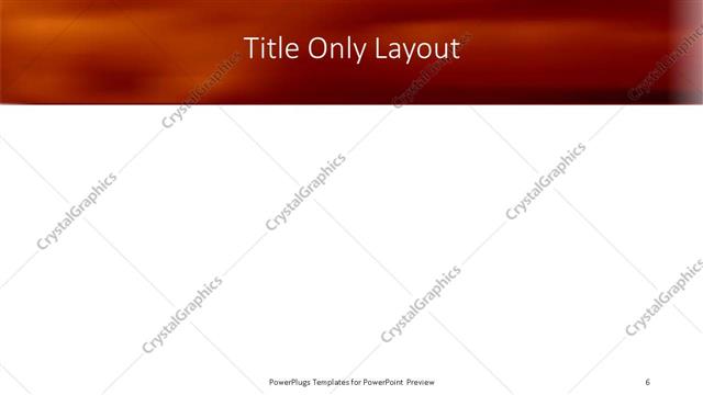 Title Only presentation slide layout