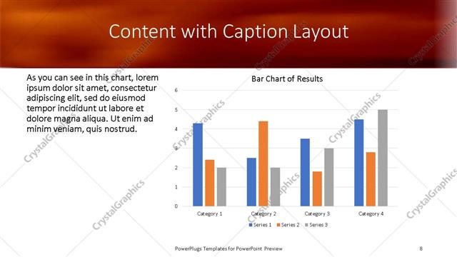Content with Caption presentation slide layout