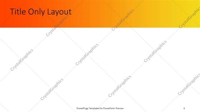 Title Only presentation slide layout