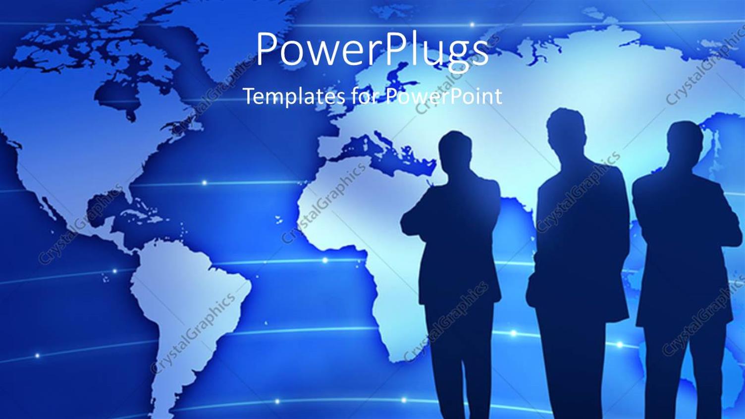 Featuring a Number of Profesionals with Globe in the Background