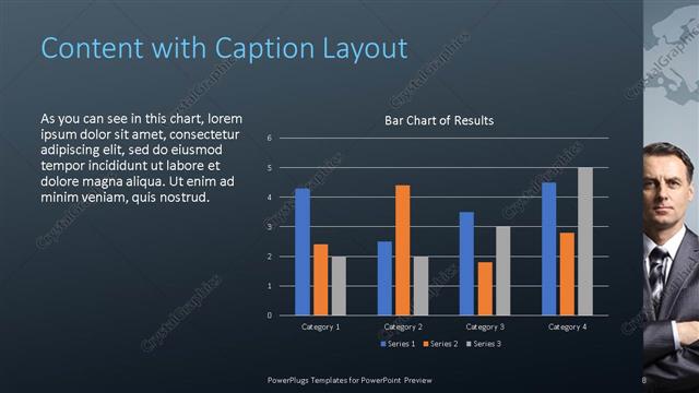 Content with Caption presentation slide layout