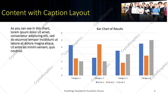 Content with Caption presentation slide layout
