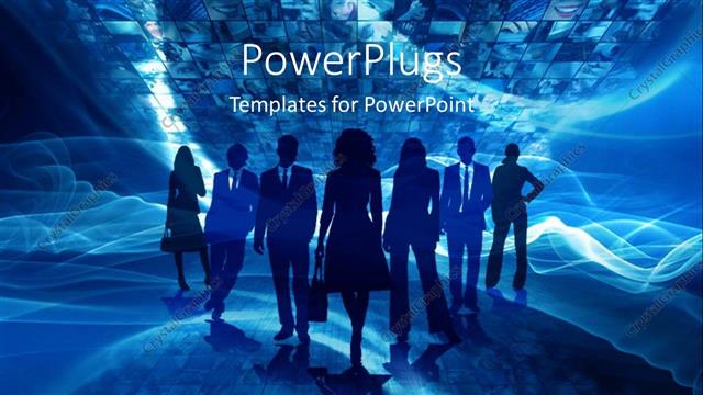  Presentation with professionals - A number of professionals with bluish background