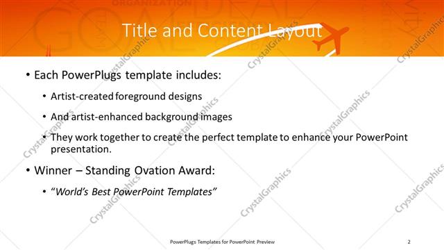 Title and Content presentation slide layout