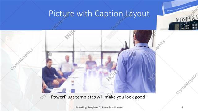 Picture with Caption presentation slide layout