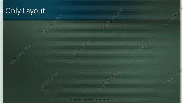 Title Only presentation slide layout