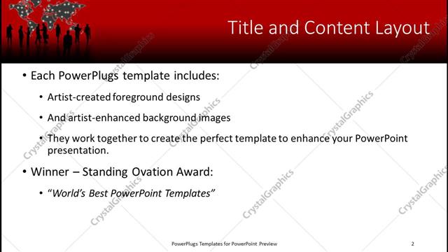 Title and Content presentation slide layout