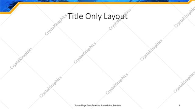 Title Only presentation slide layout