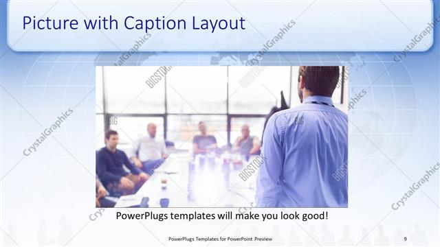 Picture with Caption presentation slide layout