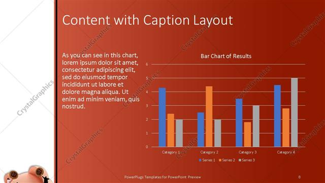 Content with Caption presentation slide layout