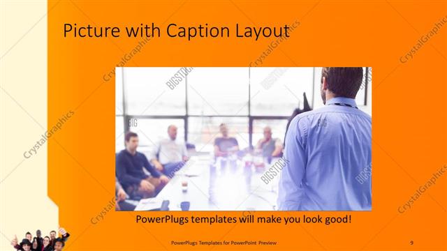 Picture with Caption presentation slide layout