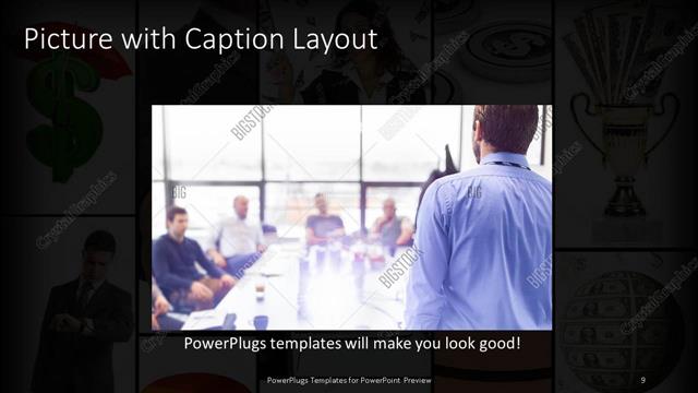 Picture with Caption presentation slide layout