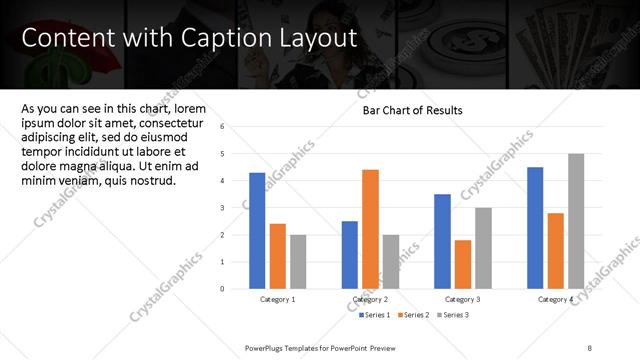 Content with Caption presentation slide layout