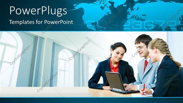  Presentation with professionals - A number of professionals with map in the background