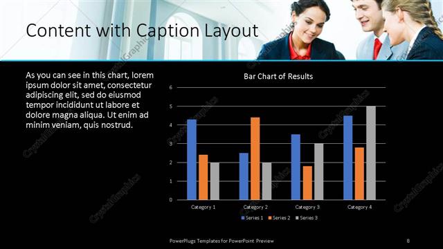 Content with Caption presentation slide layout