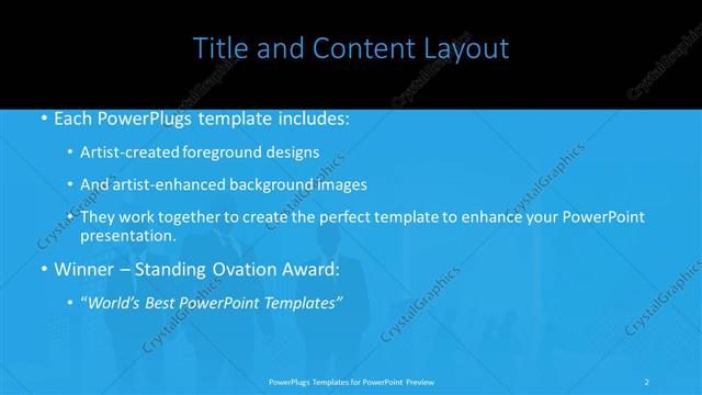 Title and Content presentation slide layout