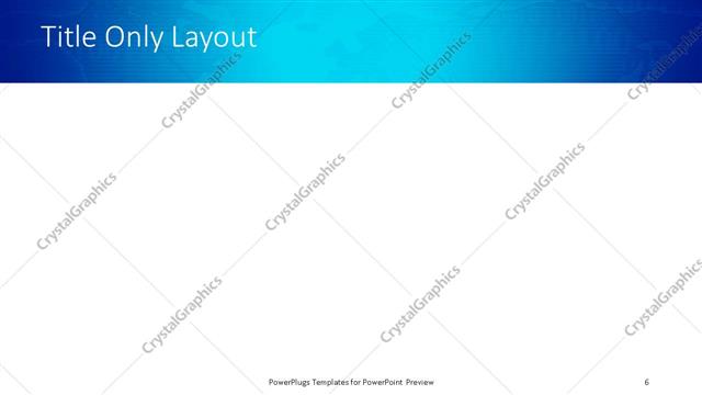 Title Only presentation slide layout