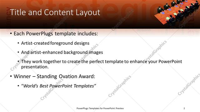 Title and Content presentation slide layout