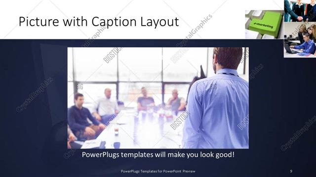 Picture with Caption presentation slide layout